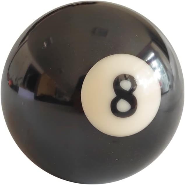 ביליארד מס '8 כדור רגולציה סטנדרטית בגודל 2-1/4, גודל רגולציה ביליארד מס' 8 הבריכה החלפת כדור שמונה כדור או סטנדרט ביליארד בריכה רמז להחלפת כדור החלפת כדור