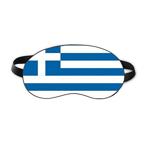 דגל לאומי יוון אירופה אירופה כפרי שינה מגן עיניים רך לילה כיסוי גוון עיוורון