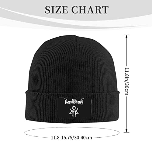 TAIJLAO LORNA SHORE לוגו כובע סרוג גברים נשים חורף כובע כפה חם רך ומותח סקי שחור