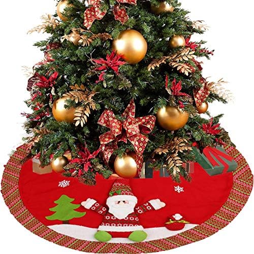קישוט לחג המולד של XIOS 2022 עץ חג המולד עץ חג המולד אבזרים מודפסים קישוטי קישוט של חצאית פוליאסטר