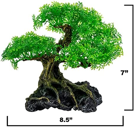 אונאק-אקווריום בונסאי עץ צמח דגי טנק קישוטי בינוני / גדול שרף פלסטיק צמחים מלאכותיים פרח קישוט בטא דג זהב קישוט קישוטי מים מתוקים ומים מלוחים