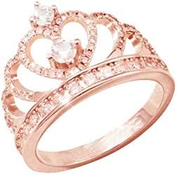 2023 חדש נשים עבור טבעת זירקון יהלומי תכשיטי כל-כתר מתכוונן טבעות מספר סיפורים תכשיטי טבעת בת