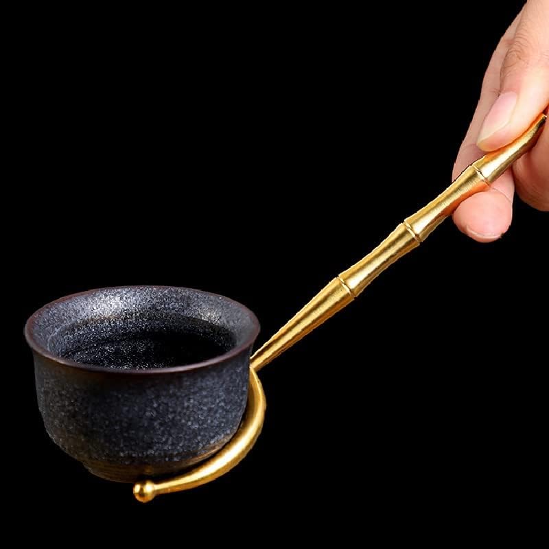 פליז Houkai שישה ג'נטלמן קונגפו סט תה אביזרים טקס תה יפני להכנת תה כלים שטיפת תה מחזיק תה כף