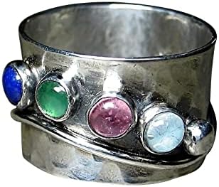 2023 חדש נשים של בציר צבעוני טבעת אירוסין הצהרת טבעות אהבת טבעת מתנות לנשים טבעות לחברה שלי