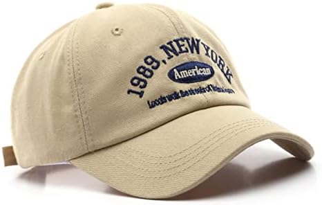 1989 ניו יורק רקמת בייסבול כובע לגברים נשים מתכוונן במצוקה בציר שטף אבא כובע