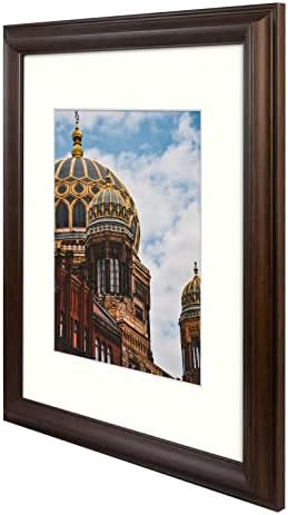 אמנות גולדן סטייט, מסגרת צילום 16x20 עם מחצלת תמונה שנה שנהב 11x14 וזכוכית אמיתית - רוחב 1.8 אינץ '