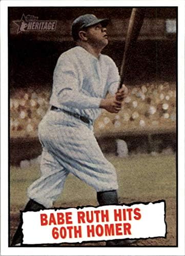 2010 Topps Heritage 401 Babe Ruth New York Yankees Bt MLB כרטיס בייסבול NM-MT