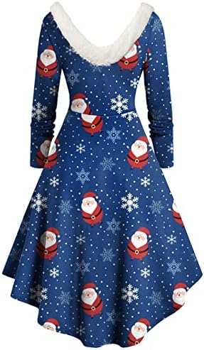 2022 חג המולד שמלות לנשים של קצר שרוול נדנדה שמלת בציר תחרה פרחוני טלאי קו קוקטייל המפלגה שמלה