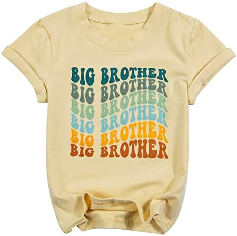תינוק גדול אח חולצה פעוט תינוק ילד קידם כדי גדול אח הכרזה חולצת טי תינוק קצר שרוול בגדים