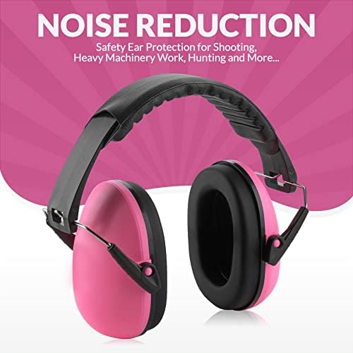 הגנת שמיעה של MEDCA והפחתת רעש אוזניות - משקל קל, מתכוונן ומתקפל 20dB