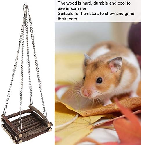 נדנדה של אוגר, ערסל אגר עץ צעצוע טוחן לחיות מחמד קטן עבור עכבר עכבר עכבר עכבר עכבר