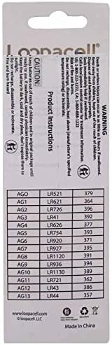 LOOPACELL 625A PX625A LR9 V625U PX625 1.5V 5 סוללות