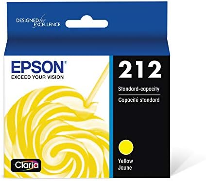 Epson T212 Claria -ink קיבולת סטנדרטית קיבולת סטנדרטית שחור -קרטרידג 'חבילה & T212 Claria -ink קיבולת סטנדרטית צהוב -מכונית לבחירה בביטוי Epson ומדפסות כוח אדם