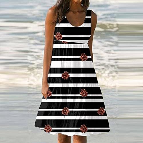 שמלות פרגיות לנשים סקסיות, שמלת נשים הדפס מזדמן, חצאית חוף הים