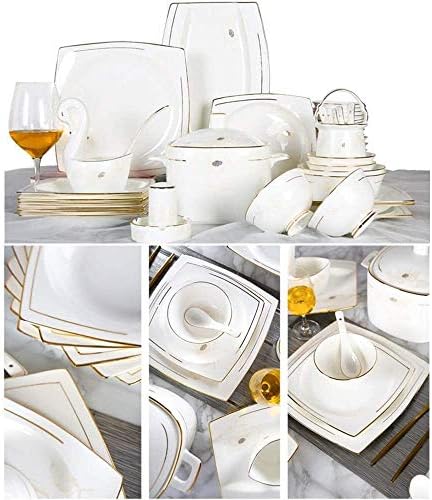סיר תה, ערכת תה, כוסות תה, ערכת תה למבוגרים, כלי שולחן סין של עצם זהב בסגנון אירופית, קערות קרמיקה וצלחות פן פן פן