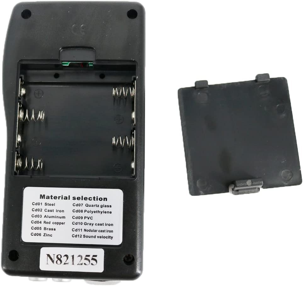 RAESUNG TM-8812 מטר עובי קולי TM8812 עם תצוגה 4 ספרה 10 ממ LCD טווח מדידה 1.2 ~ 200 ממ/0.05 ~ 8 אינץ '