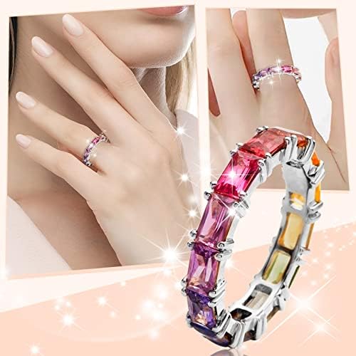2023 חדש רב צבעוני זירקון נשים של טבעת פשוט תכשיטים פופולרי אביזרי טבעת עם עלה