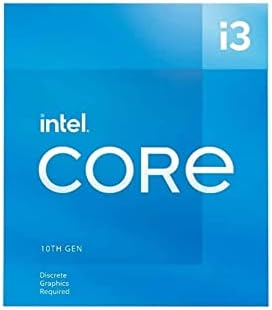 Intel Core i3-10105F מעבד דור 10 מטמון 6M, עד 4.40 ג'יגה הרץ LGA1200 שקע