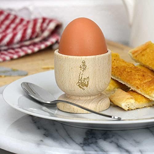 אזידה 'צולל' כוס ביצה מעץ
