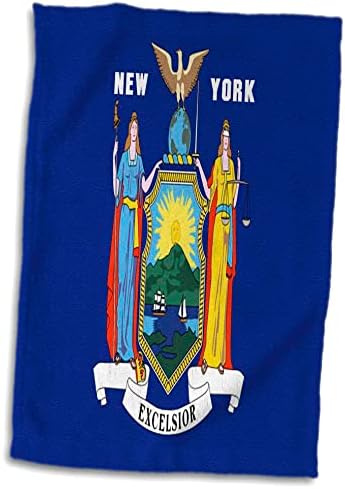3drose Florene Décor II - דגל המדינה של ניו יורק - מגבות