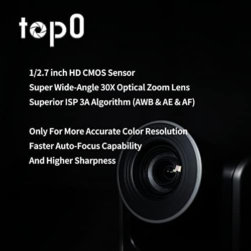 Top0 NDI PTZ Camera, 3G-SDI & HDMI & IP, 1080P60FP