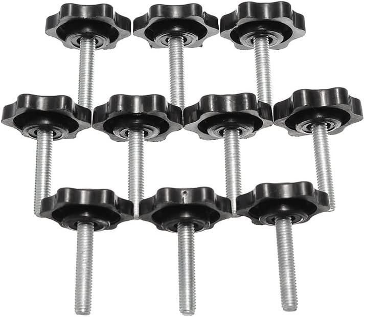 Hiscus suleve m6ts1 10 pcs m6 30 ממ צורת כוכב חוט חוט חוט בורג אגודל בורג אצבע בורג אחיזה בורג